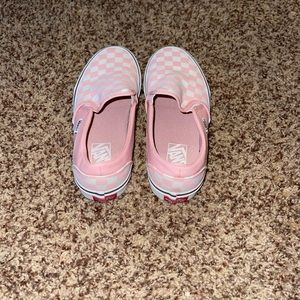 Women’s Pink Checkered Vans